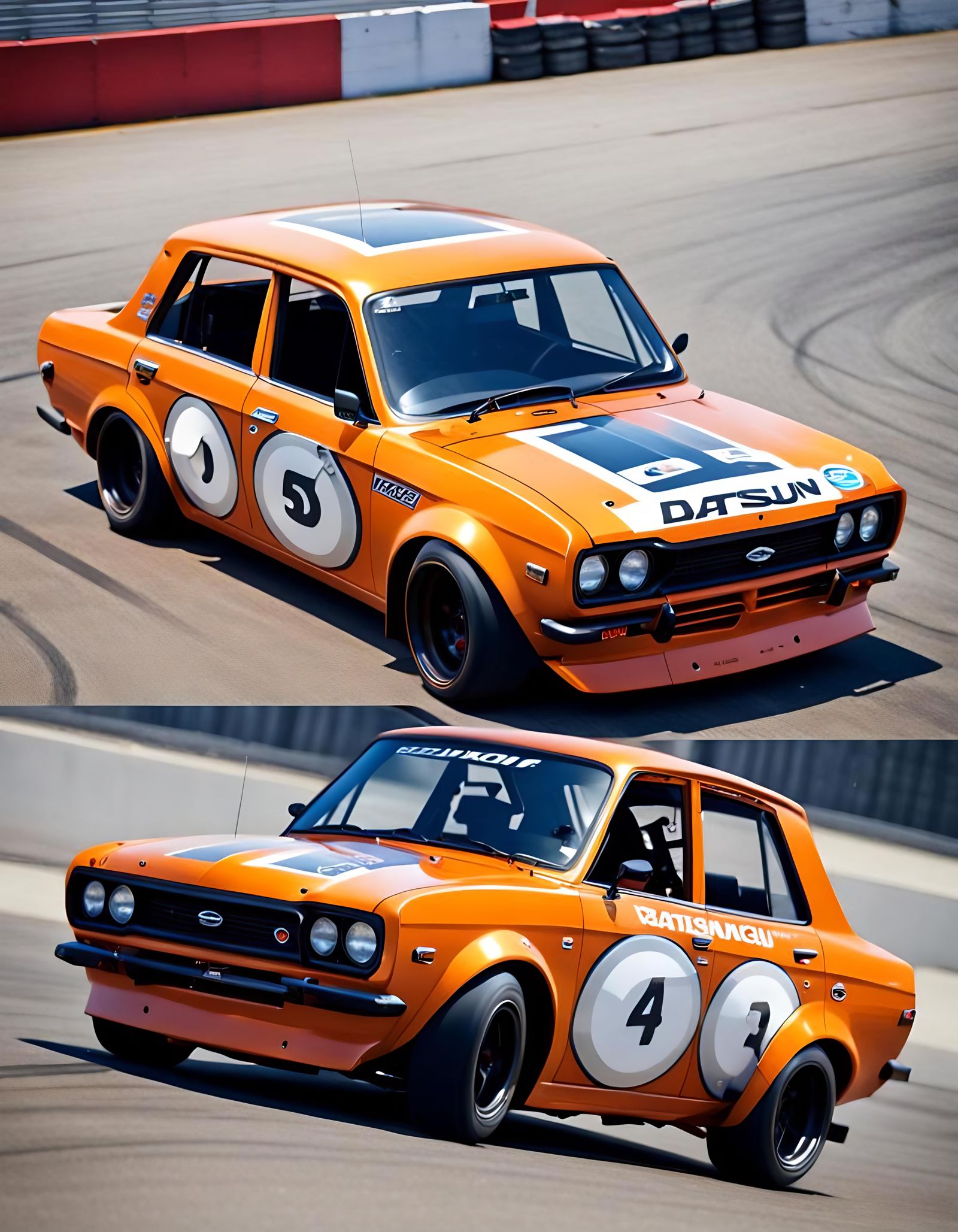 Modified Datsun 510 Ready for Racing