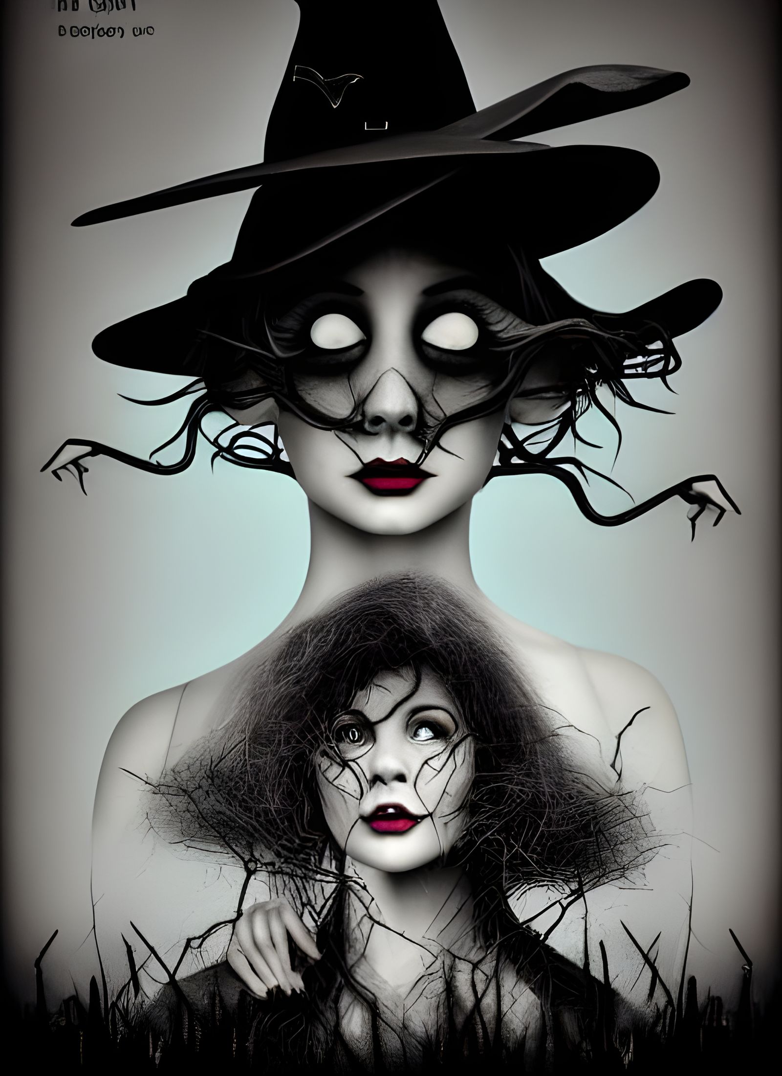 Surreal Season of the Witch Digital Illustration