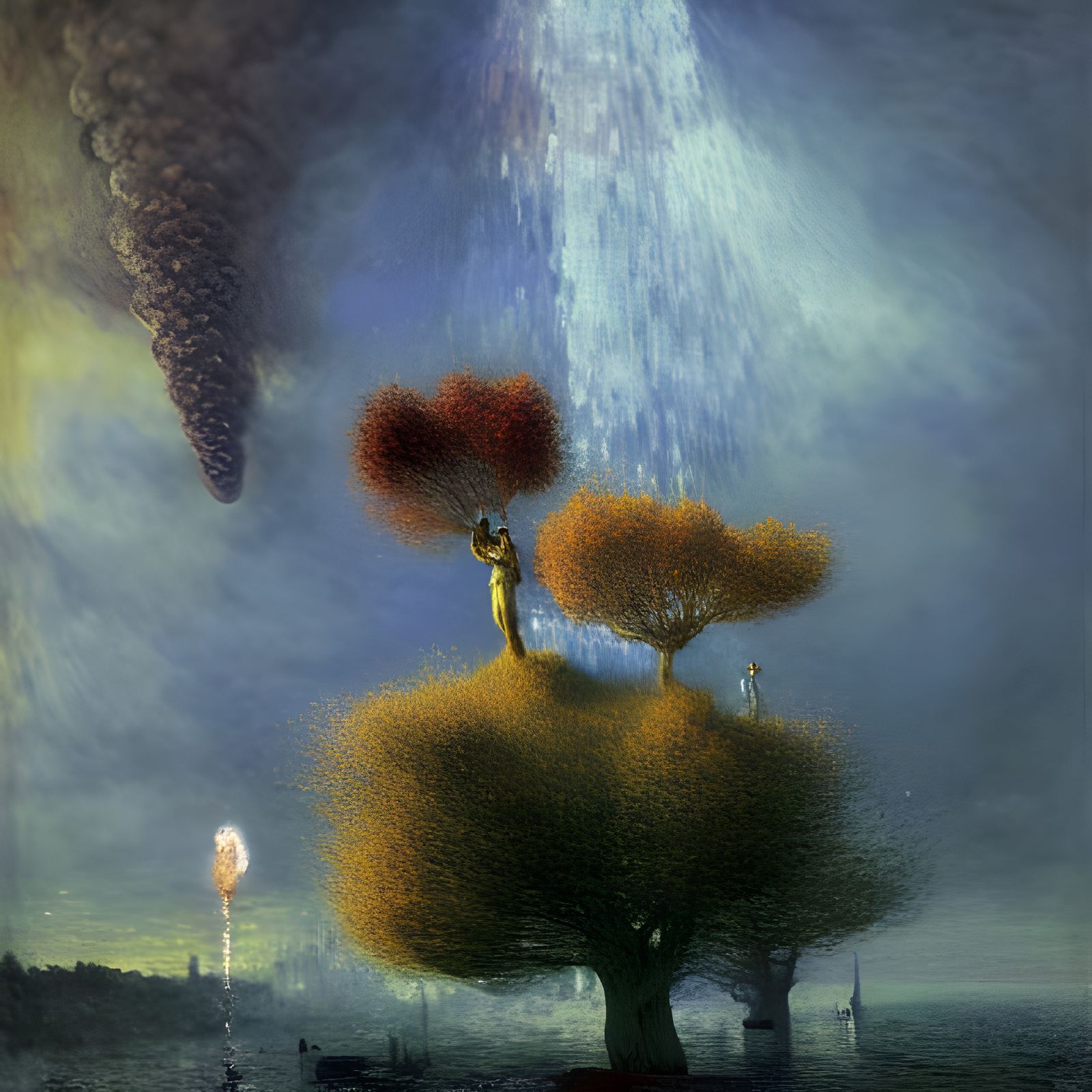 Biopunk Summer Eruption: A Surreal Ecological Dream