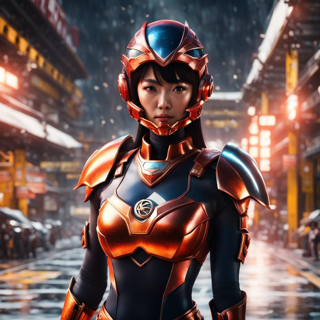 Feminine Guardian: Super Sentai Digital Illustration