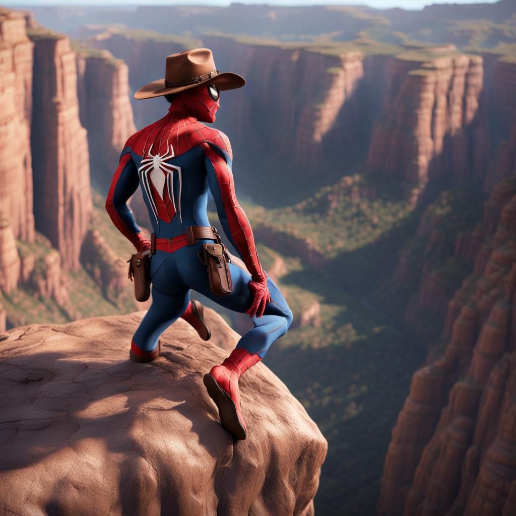 Spider-Man Cowboy Canyons: Detailed Matte Painting