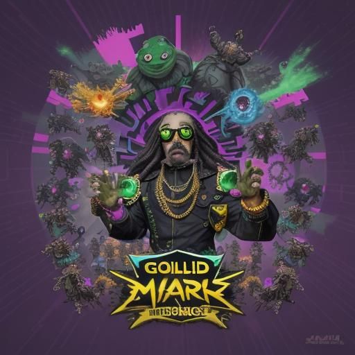 Psychedelic Crypto Tiger Chameleon Fantasy