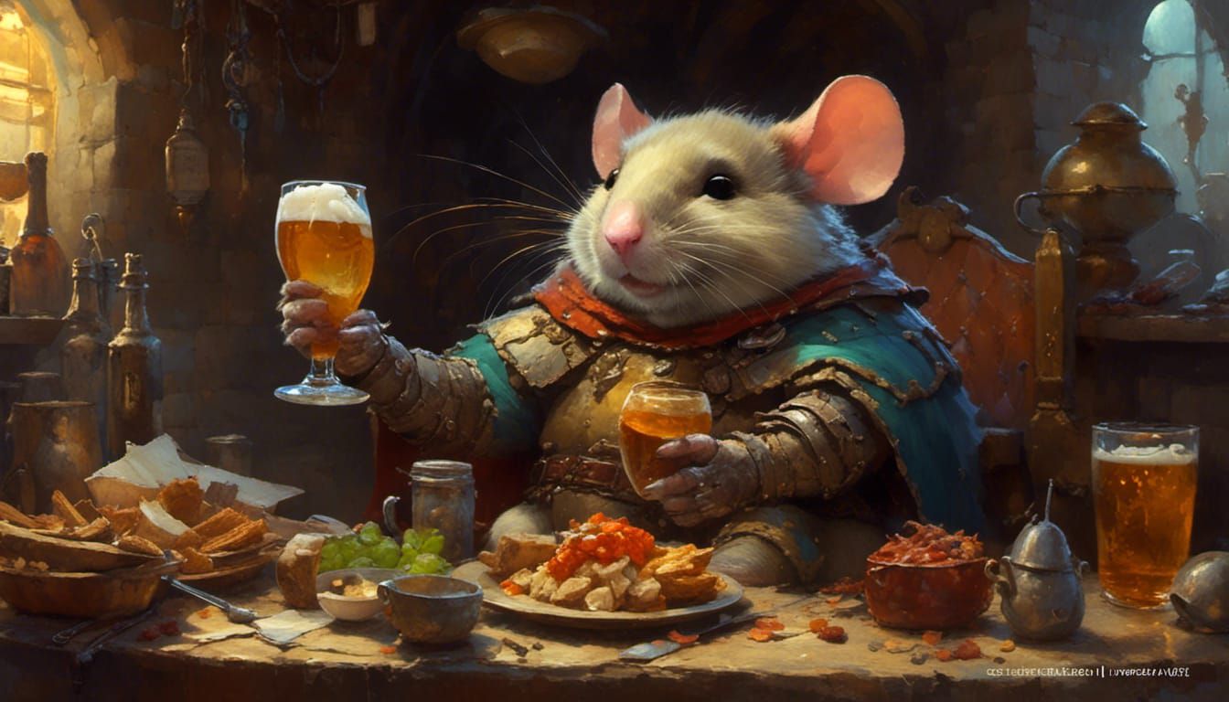 The Heroic Mouse Knight : His best mate Fatso ! She just lik...