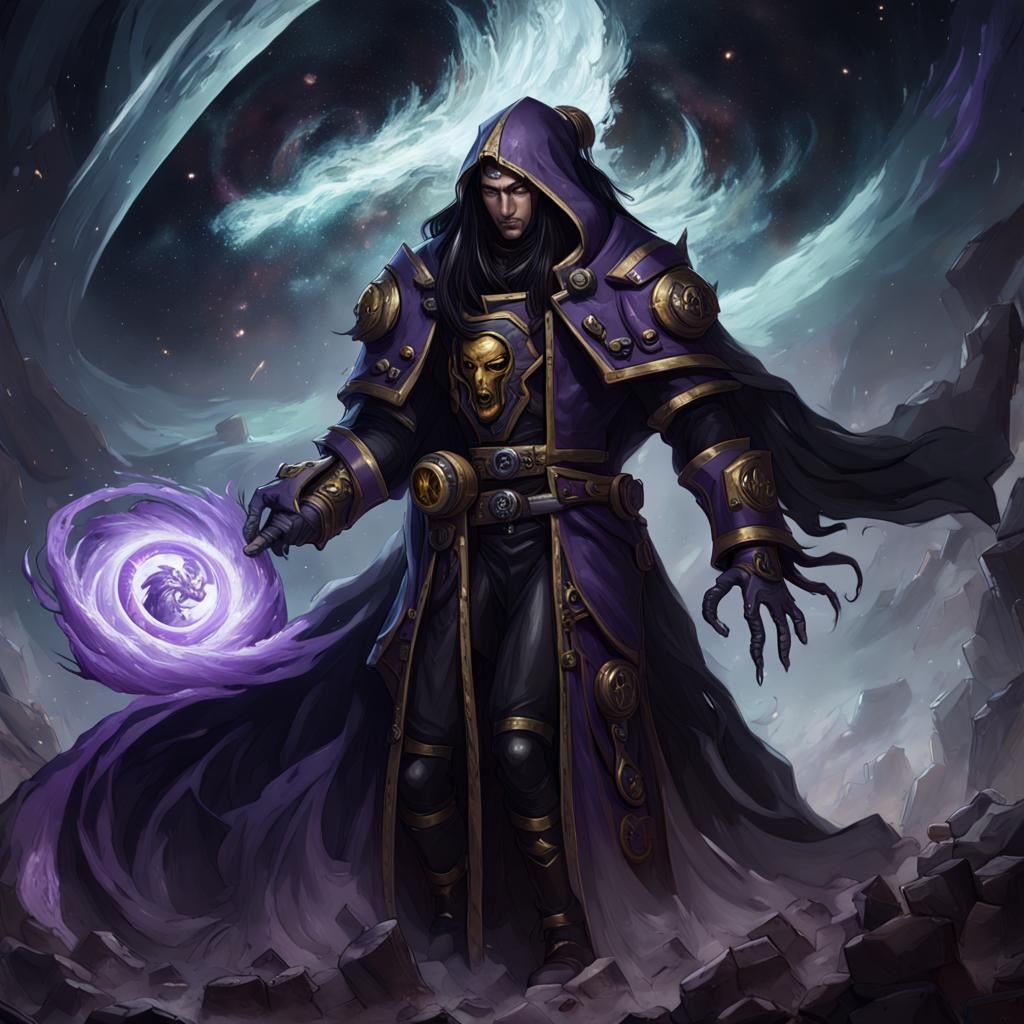 Warhammer 40K Psyker in Dark Fantasy Style