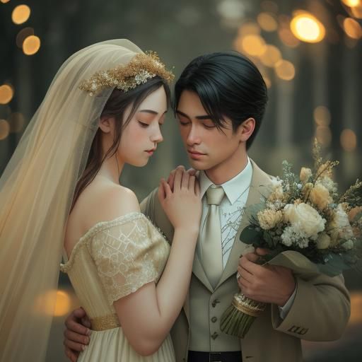 Dreamy Boy and Girl in Soft Focus Photography