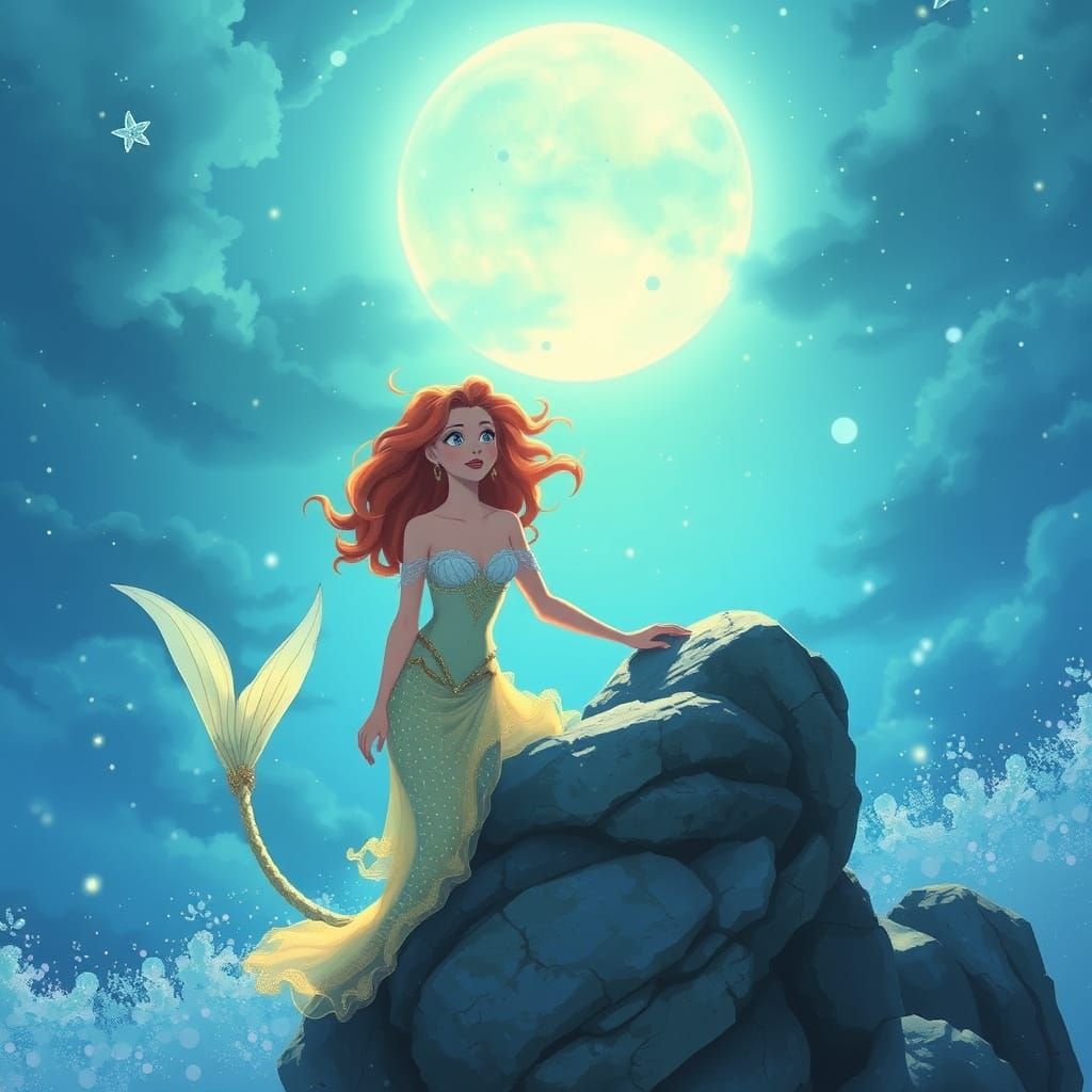 Dreamy Mermaids Sing in Harmony at Sunset