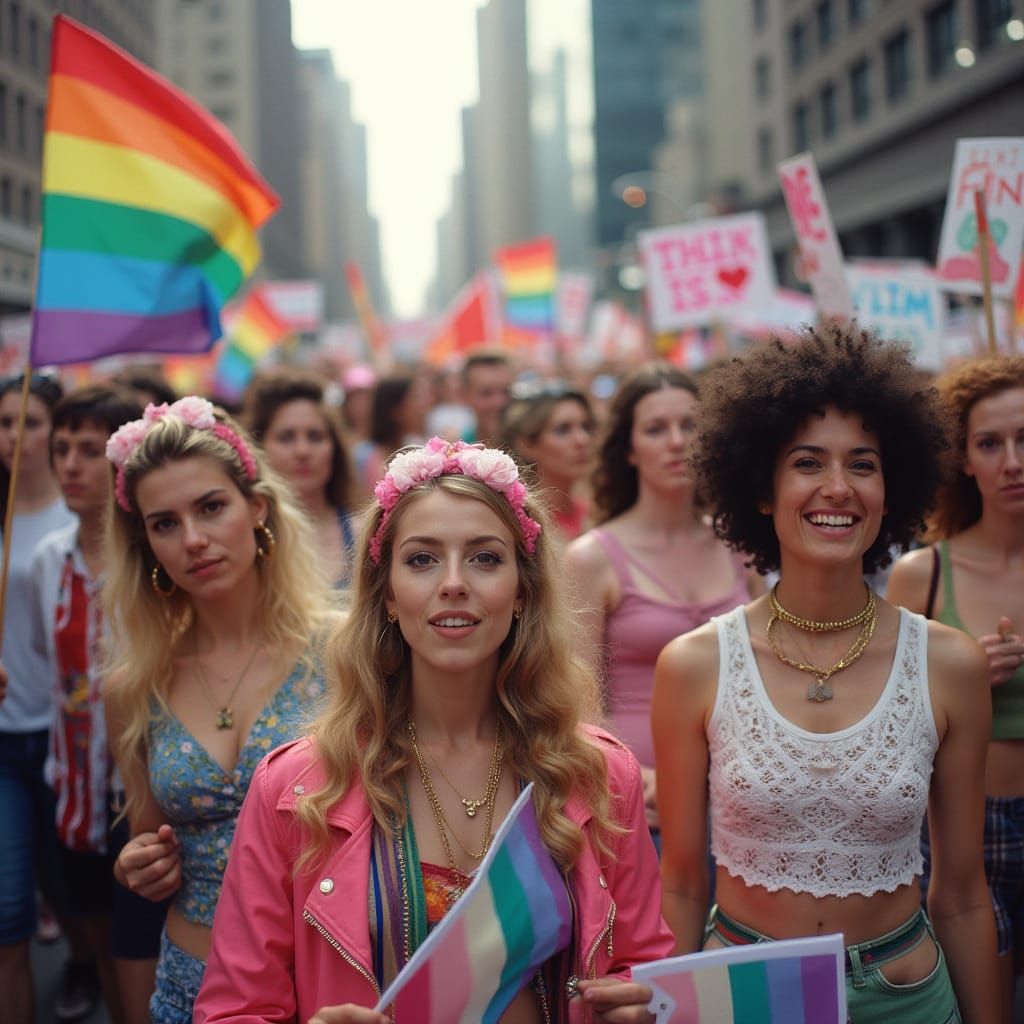 Transgender Rights March: A Photojournalistic Street Scene