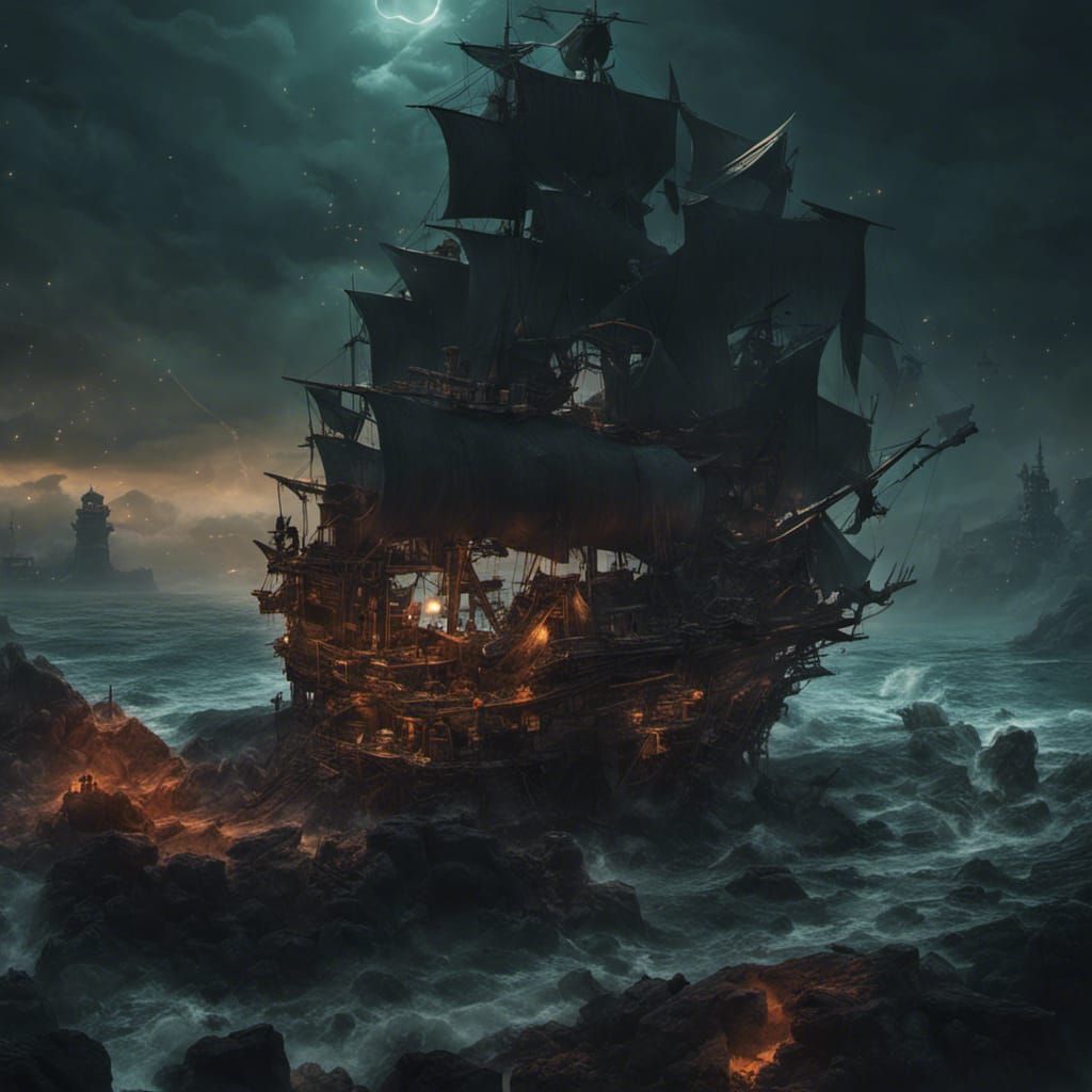 Pirate's Treasure Cave Overlooking Sinking City