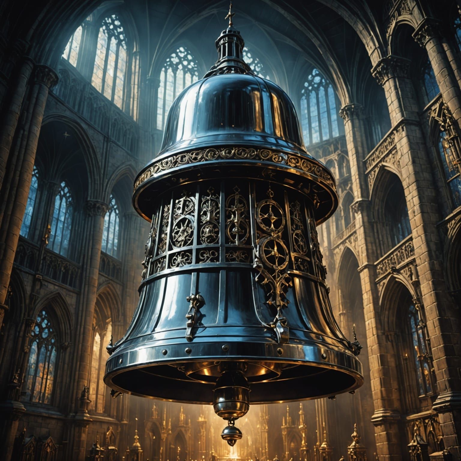 Epic Cinematic Church Bell in Glorious Chrome Detail