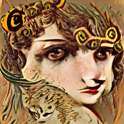 Enchantress Circe in a Mythological Garden