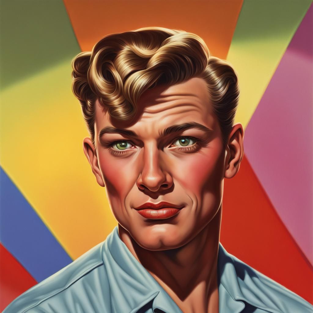 Hyperrealistic Portrait: Gay USA, 1953