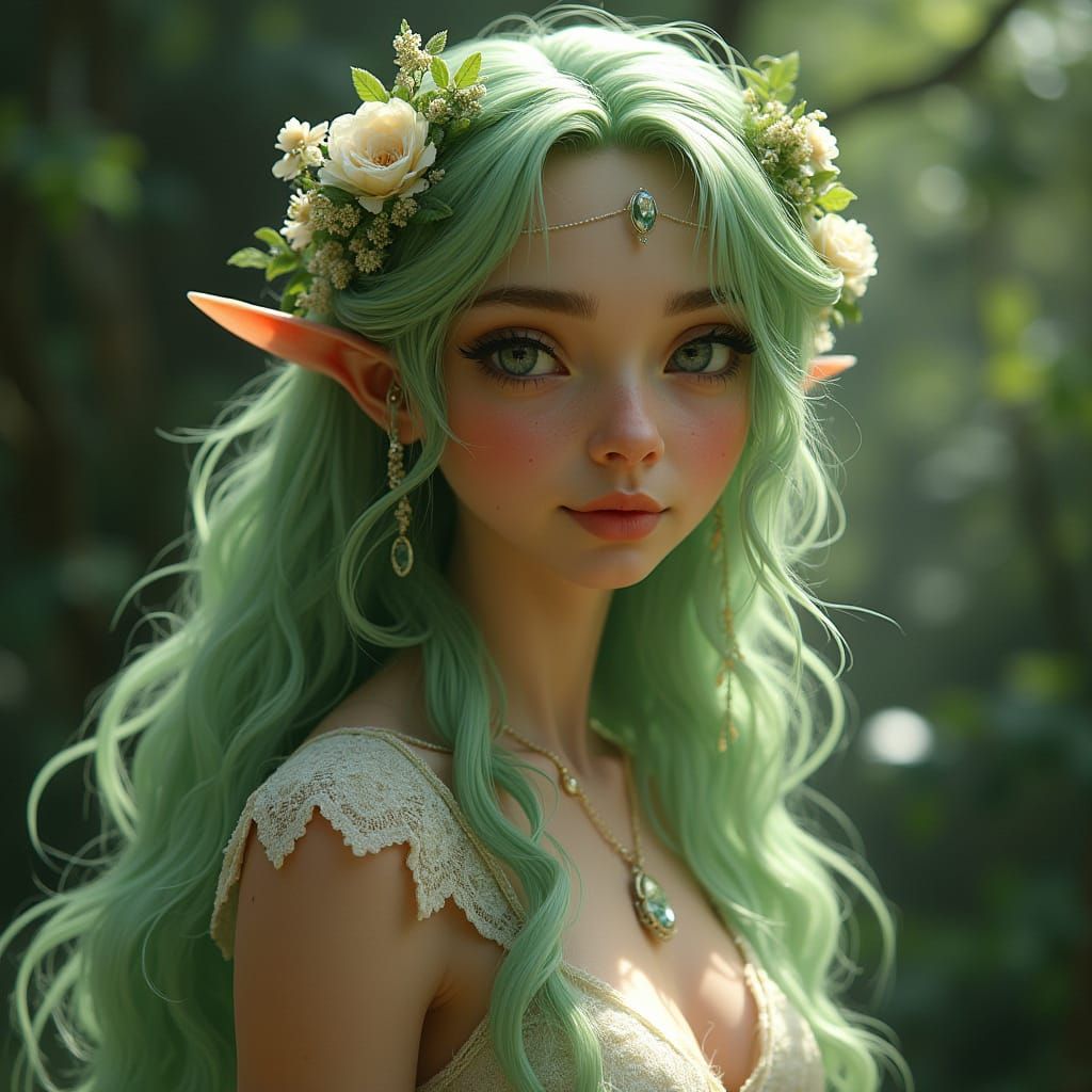 Ethereal Edelweiss Dryad Elvish Fairy