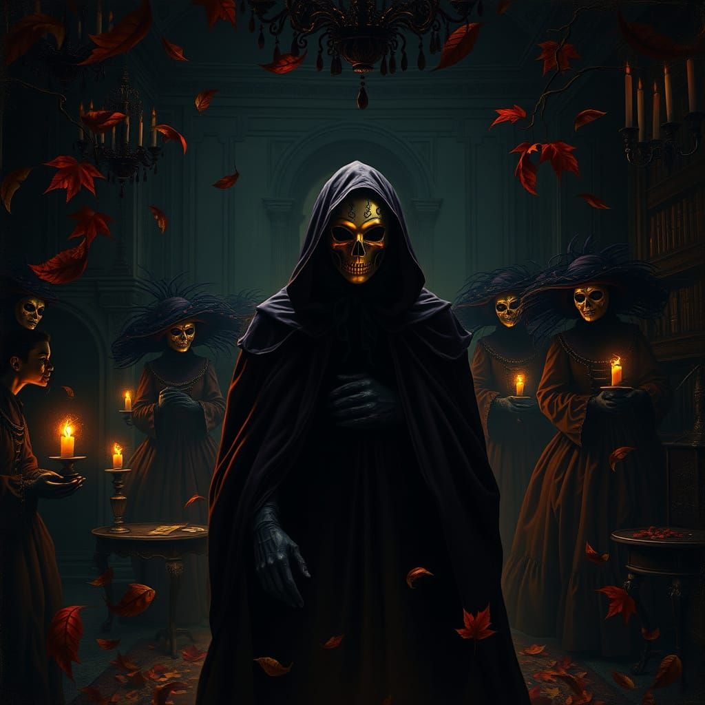 Halloween Masquerade in Opulent Ballroom