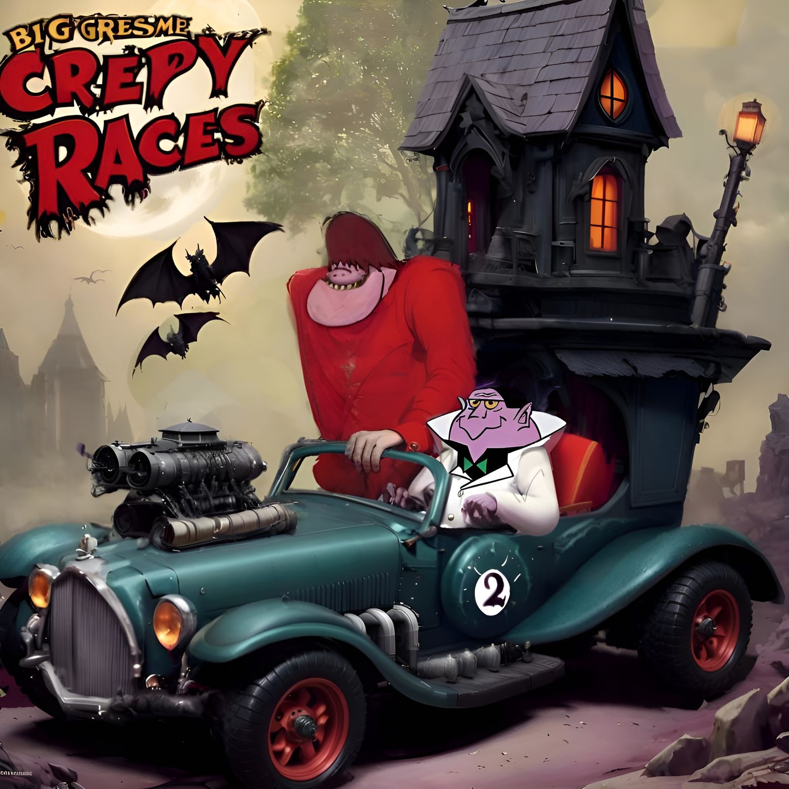 Big_Gruesome and Little_Gruesome are the "Gruesome_Twosome", characters of the "Wacky_Races" series + Gruesome_Twosome a...