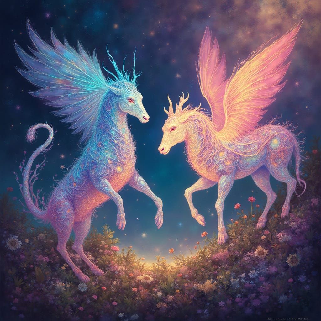 Kaleidoscopic World of Translucent Spirits in Visionary Art