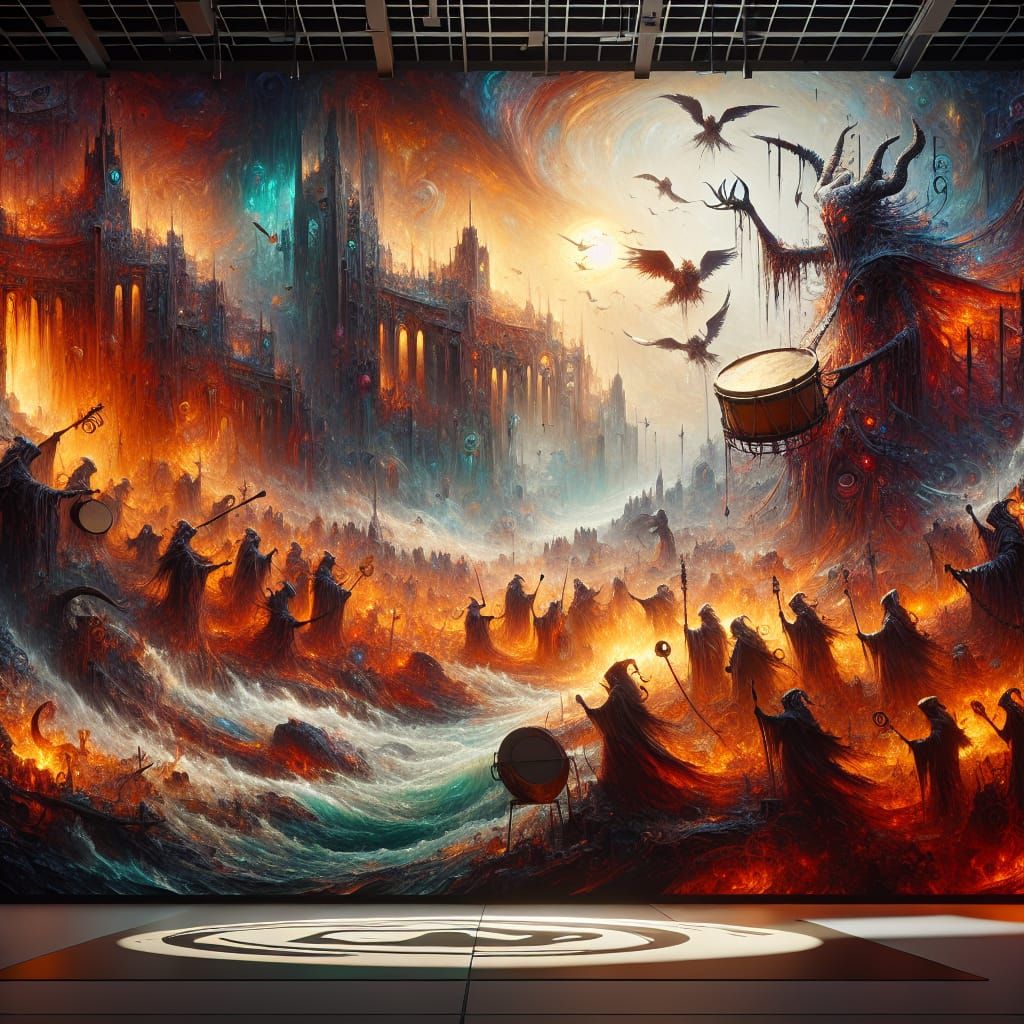 Fantasy Witch Drums in a Fantastical Universe