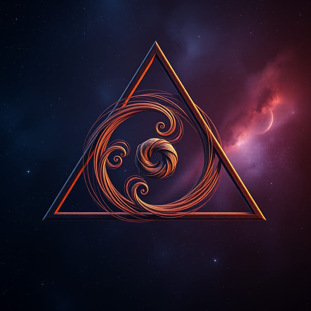 Spirals in Cosmic Triangle Harmony