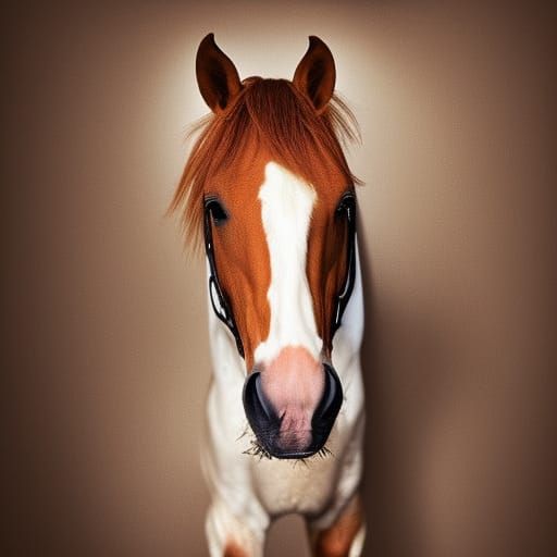 Bay Horse Barrel Racing Portrait with Bokeh