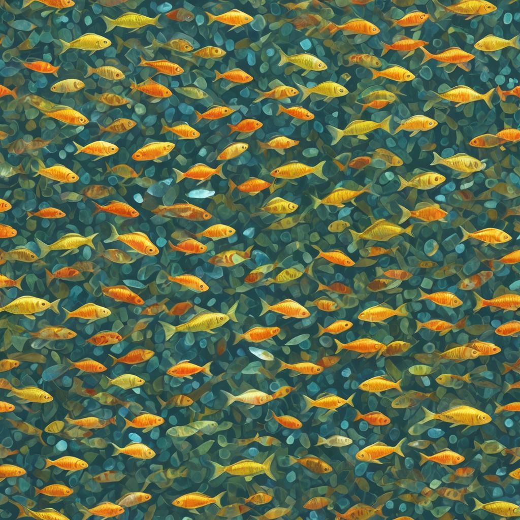 Sinister Aquarium of Tiny Bright Fish