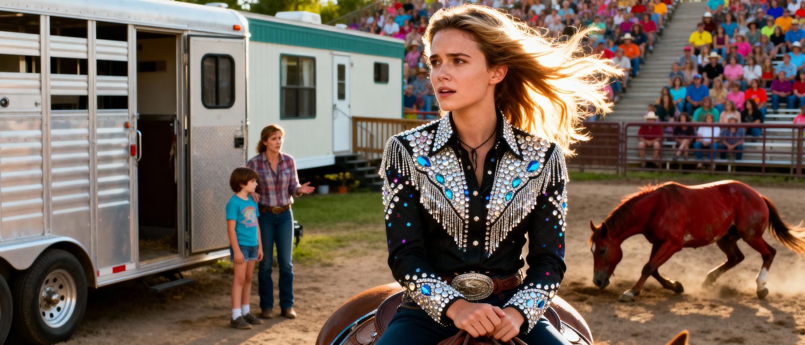 Sweetheart of the Rodeo in Rhinestones and Sequins