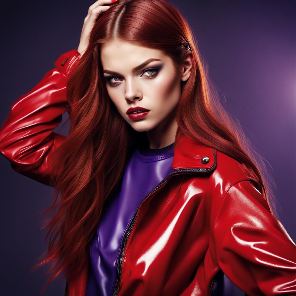 Close-up Photo of a Beautiful Woman with Red Hair