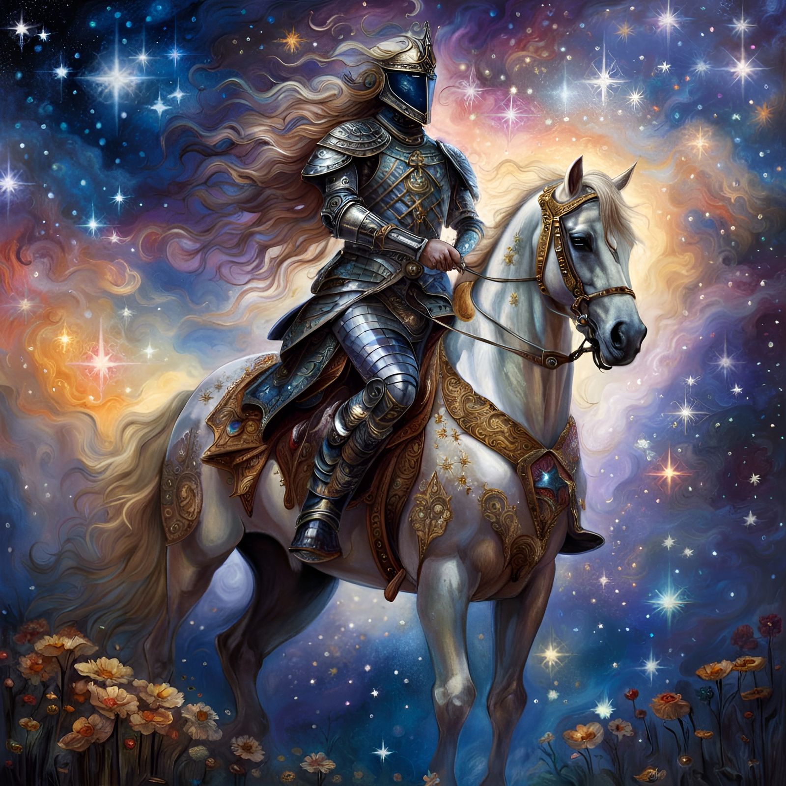 Astral Knight Centaur in Armor: A Digital Masterpiece