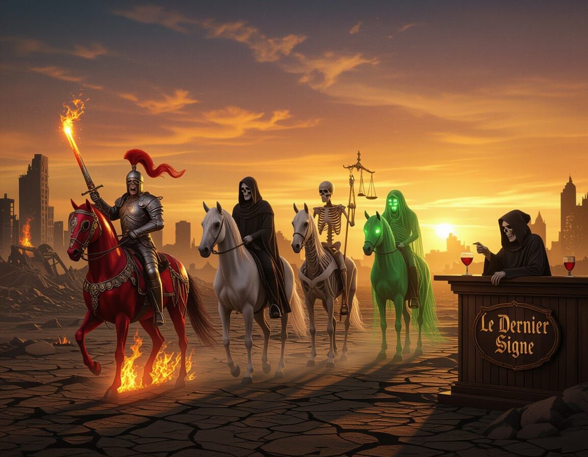 Four Horsemen of the Apocalypse: Hyper-Realistic Dawn