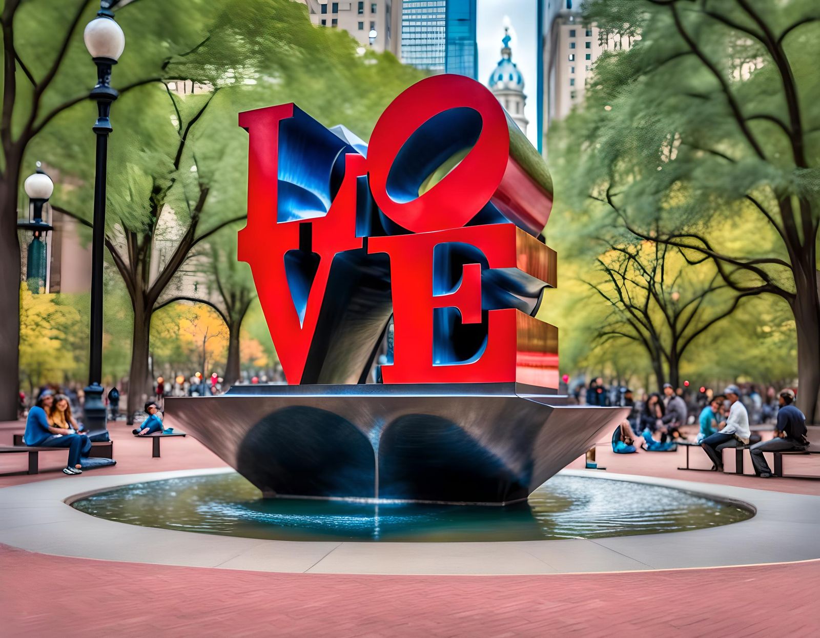 LOVE Sculpture in Philadelphia's Love Park