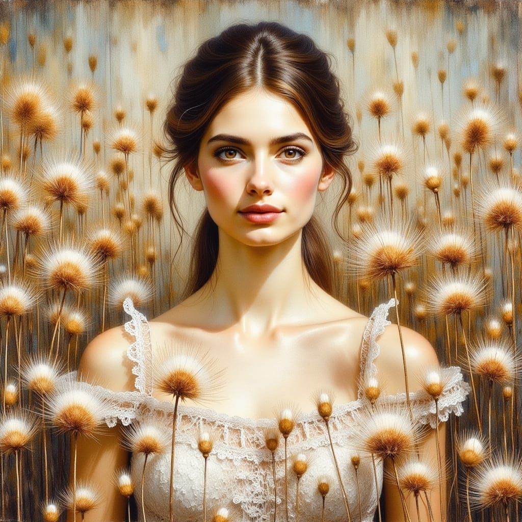 Flax-coloured Portrait