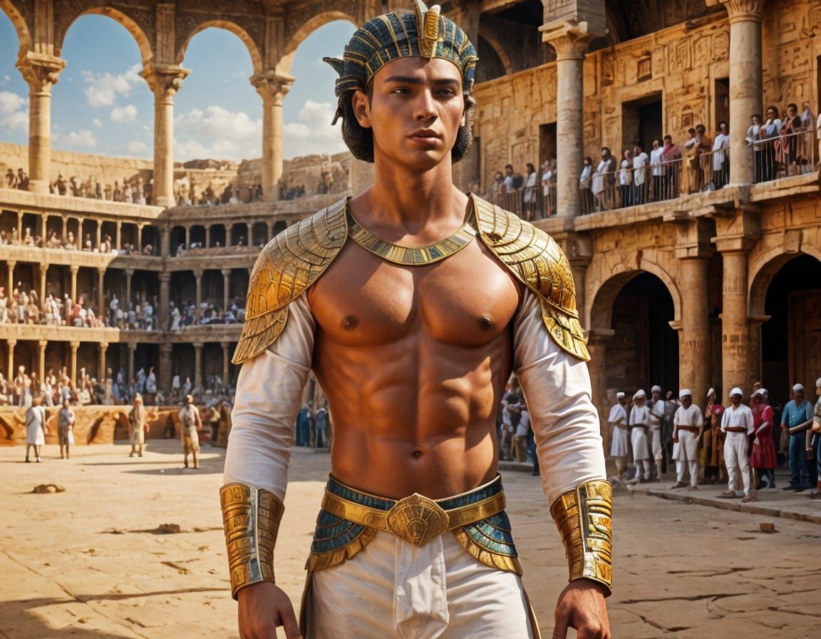 AI Generated Image of Egyptian God