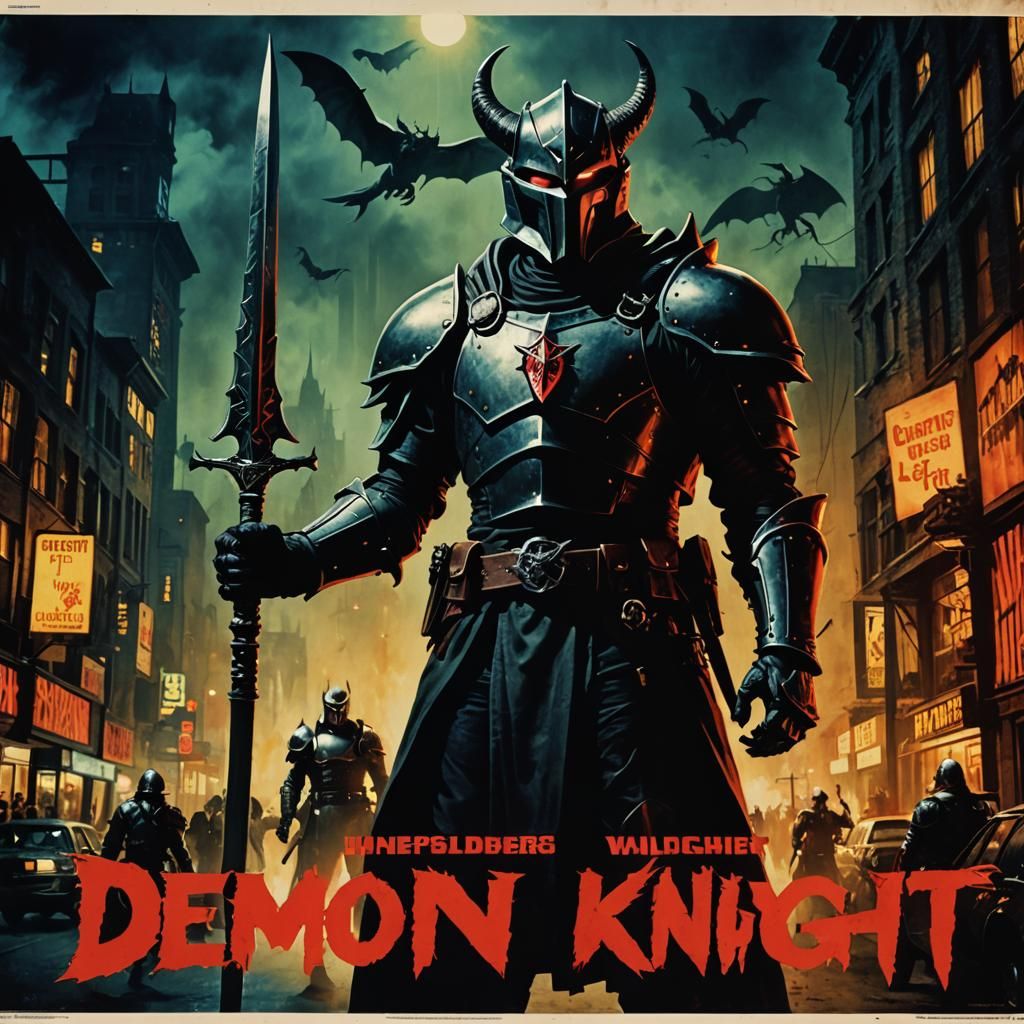 Cinematic Demon Knight Movie Poster