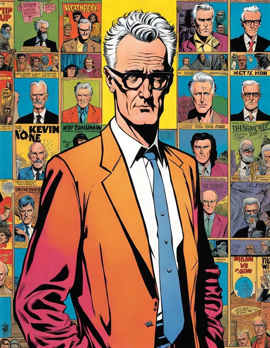 Comic Book Portrait of Interesting Man in Maguire Style