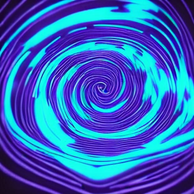 Fractal Sci-Fi Storm with Golden Ratio