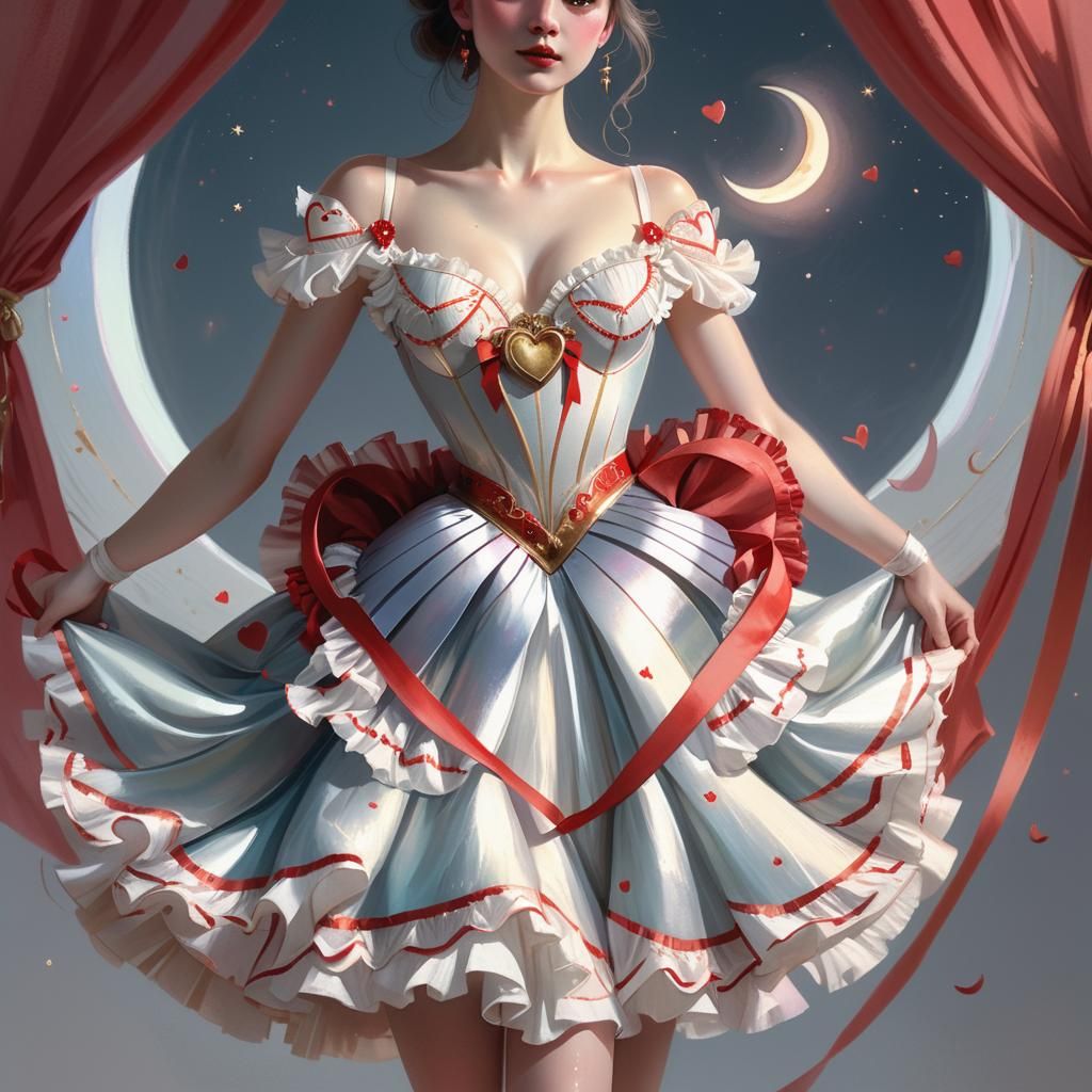Ethereal Ballerina in Dreamy Concept Art Style