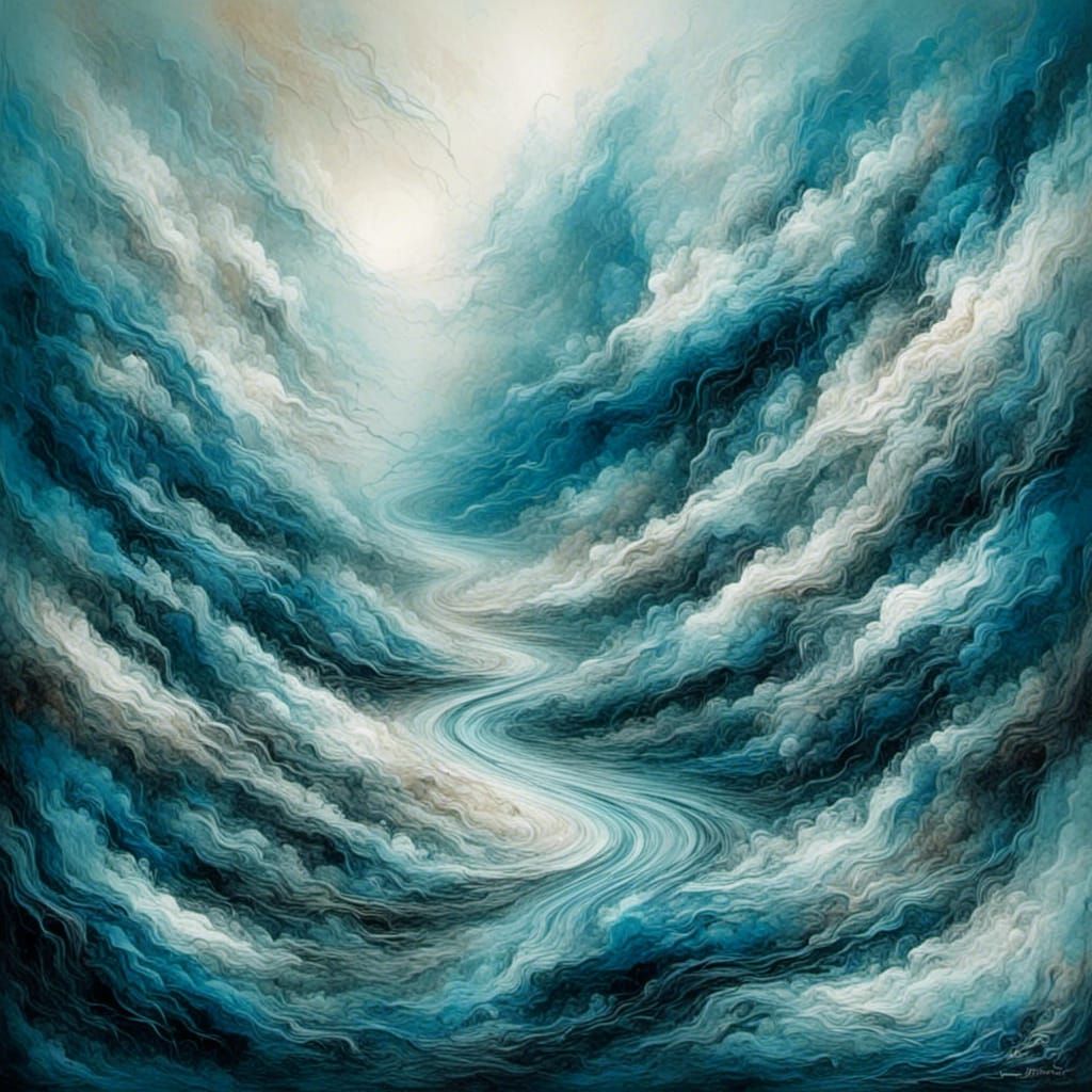 metaphorical abstract of the movement of wind across a wide ...