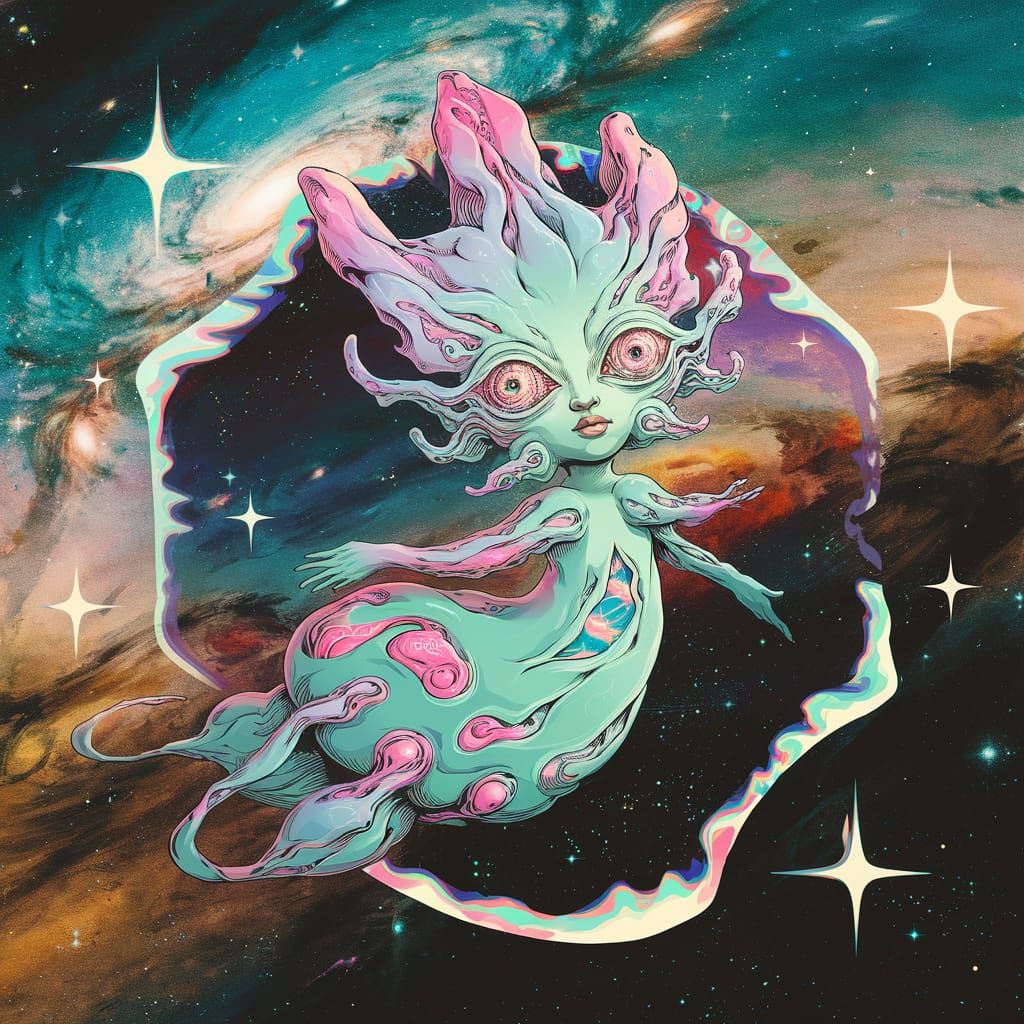 Holographic Astral Being in Cosmic Scene