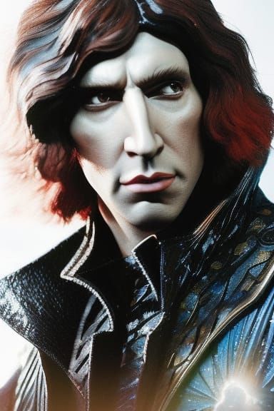 Hyperdetailed Warlock Portrait in Oil Painting Style