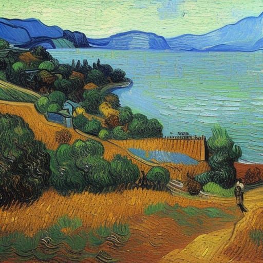 Van Gogh Style Scenery