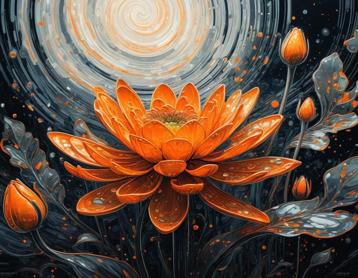 Ethereal Floral Dreamscape in Impressionistic Style