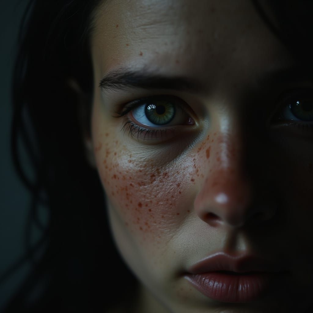 Hyperrealistic Eye Portrait with Cinematic Lighting