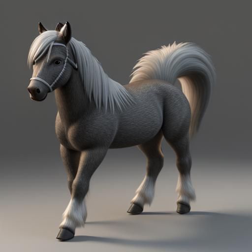 Falabella Miniature Horse with Dynamic Lighting