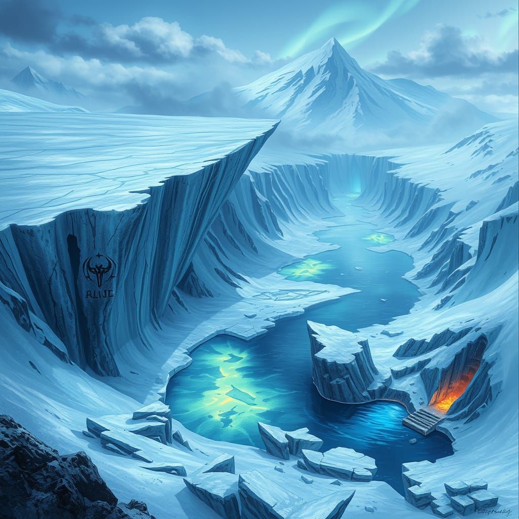 Glaciers of Farrun: Whispering Ice Shelf