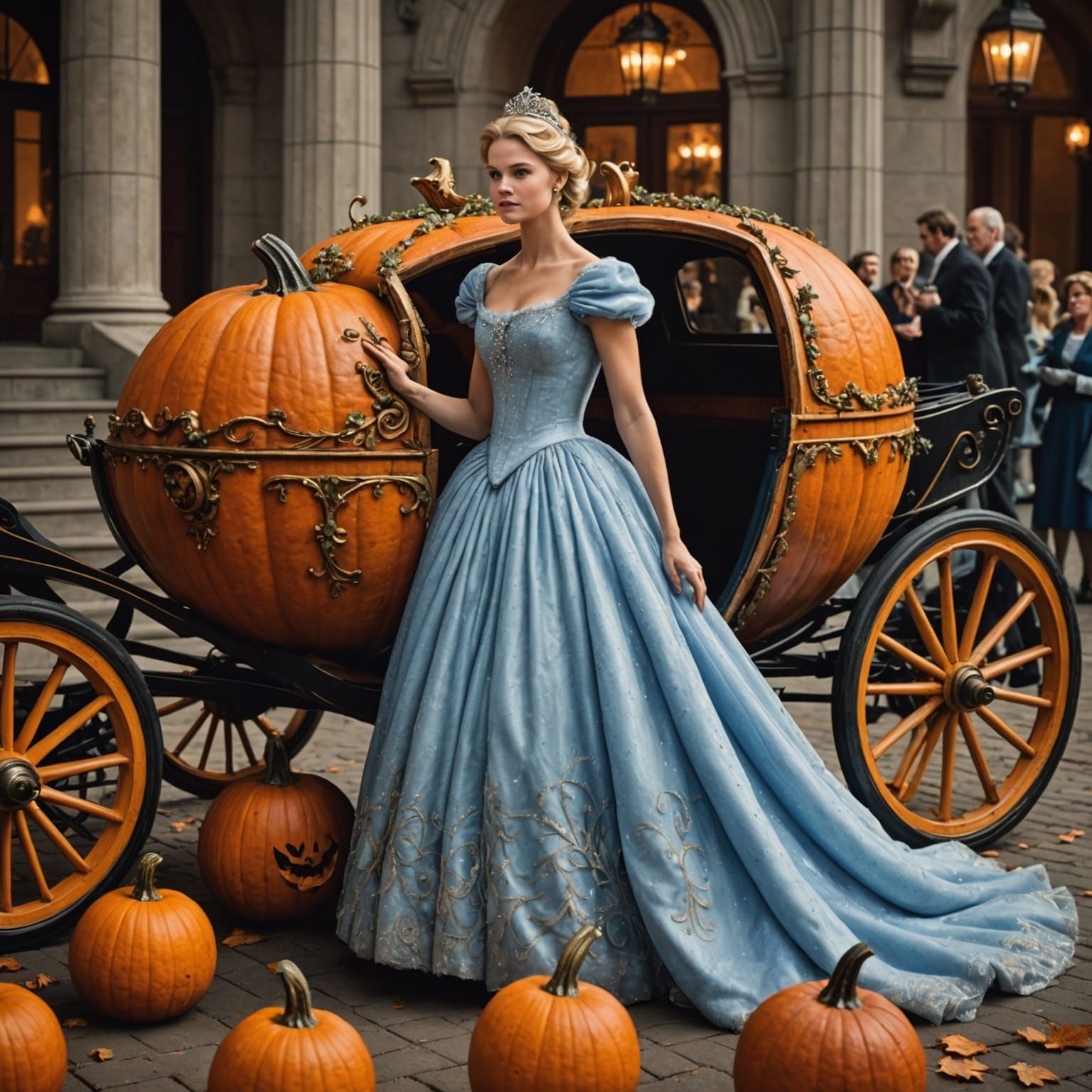 A Unique Pumpkin Carriage