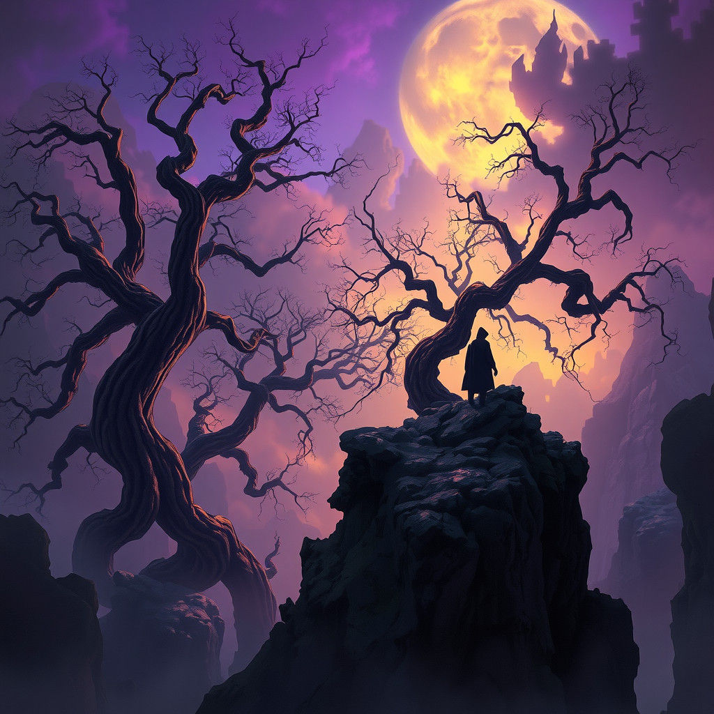 Ethereal Dark Fantasy Realm in 8K Resolution