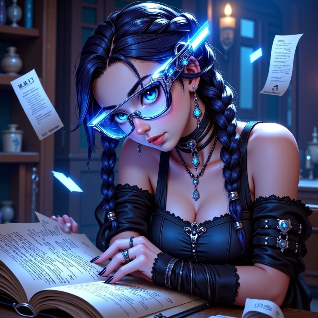 Augmented Reality Scholar in Anime Style