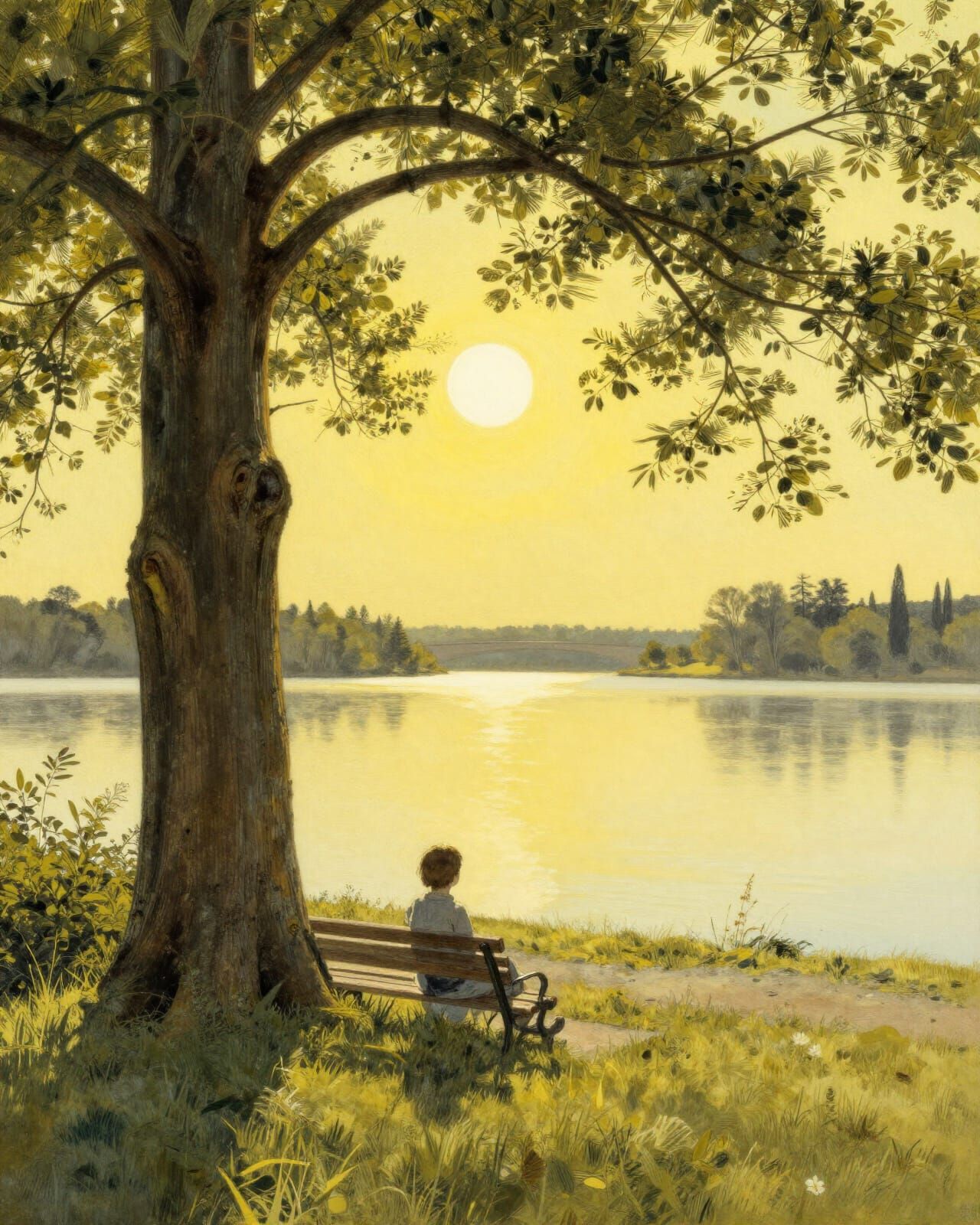 Yellow Silence: A Nostalgic Scene