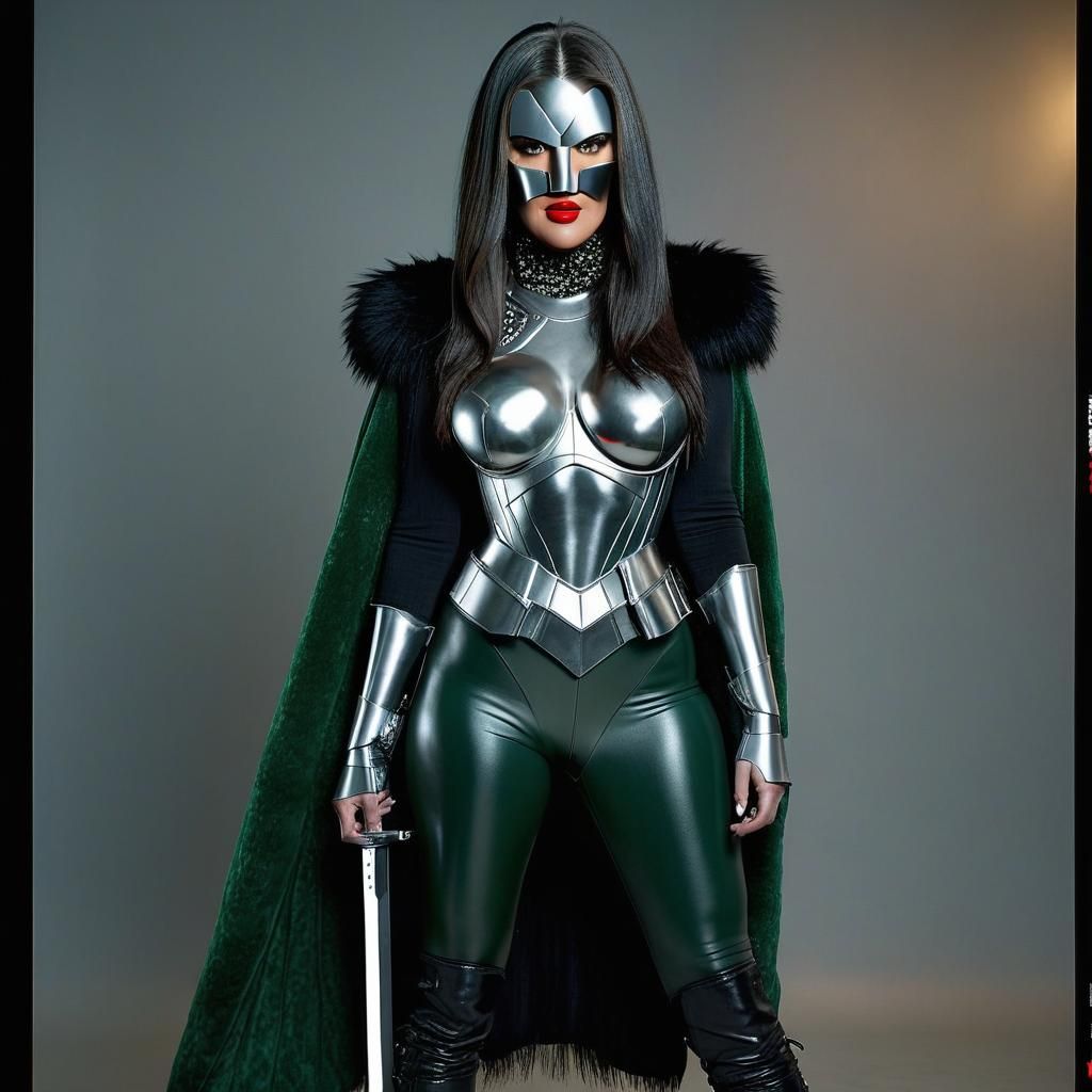 Dr. Doom Inspired Warrior in Action