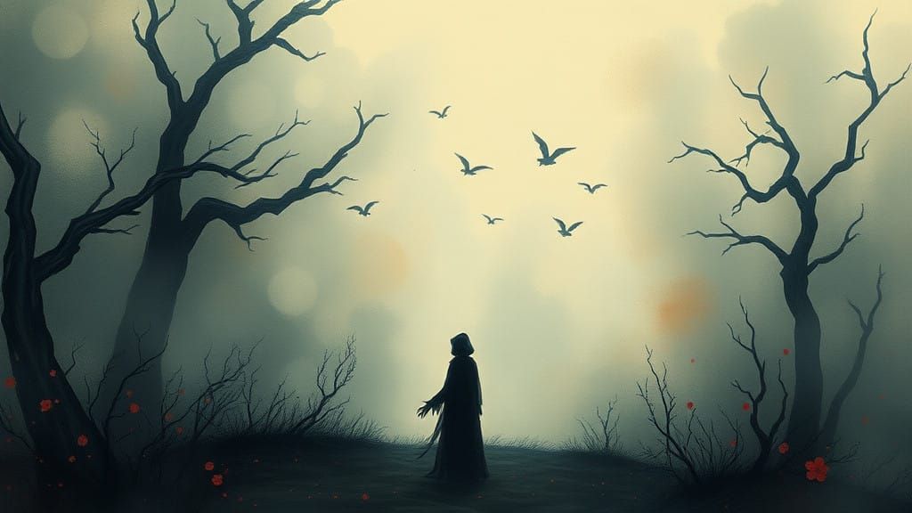 Lost Soul Contemplates Existential Crisis in Dreamlike Lands...