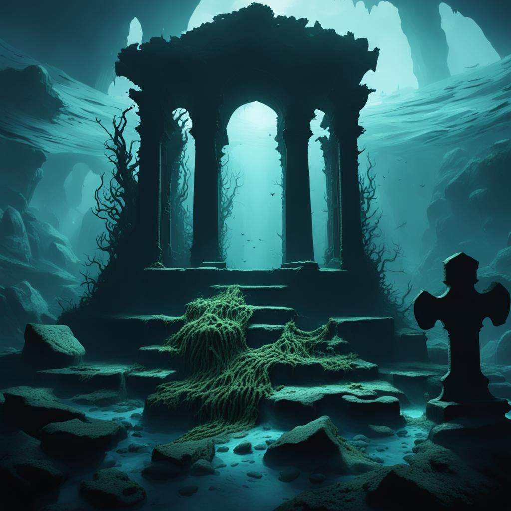 Watery grave under water grave& realistic water vibes& gothi...