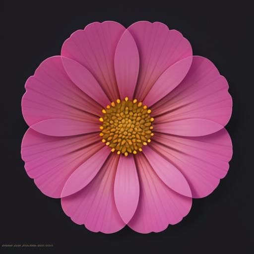 Radiant Flower Blossom in 3D Digital Art